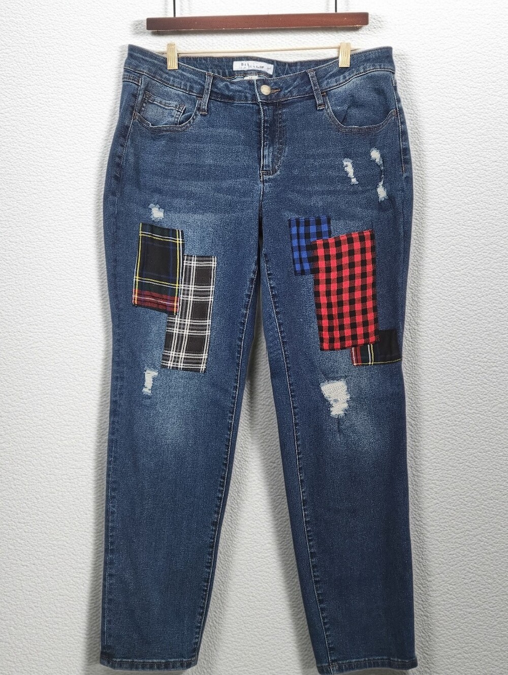 Cato Est. 1946 Patchwork Americana Denim Jeans Size 14